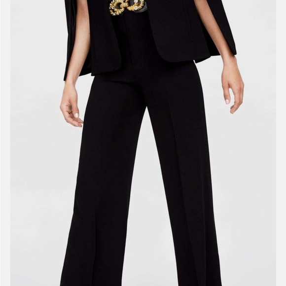 Zara limited edition Elegant Black flared black trouser - Picture 6 of 6